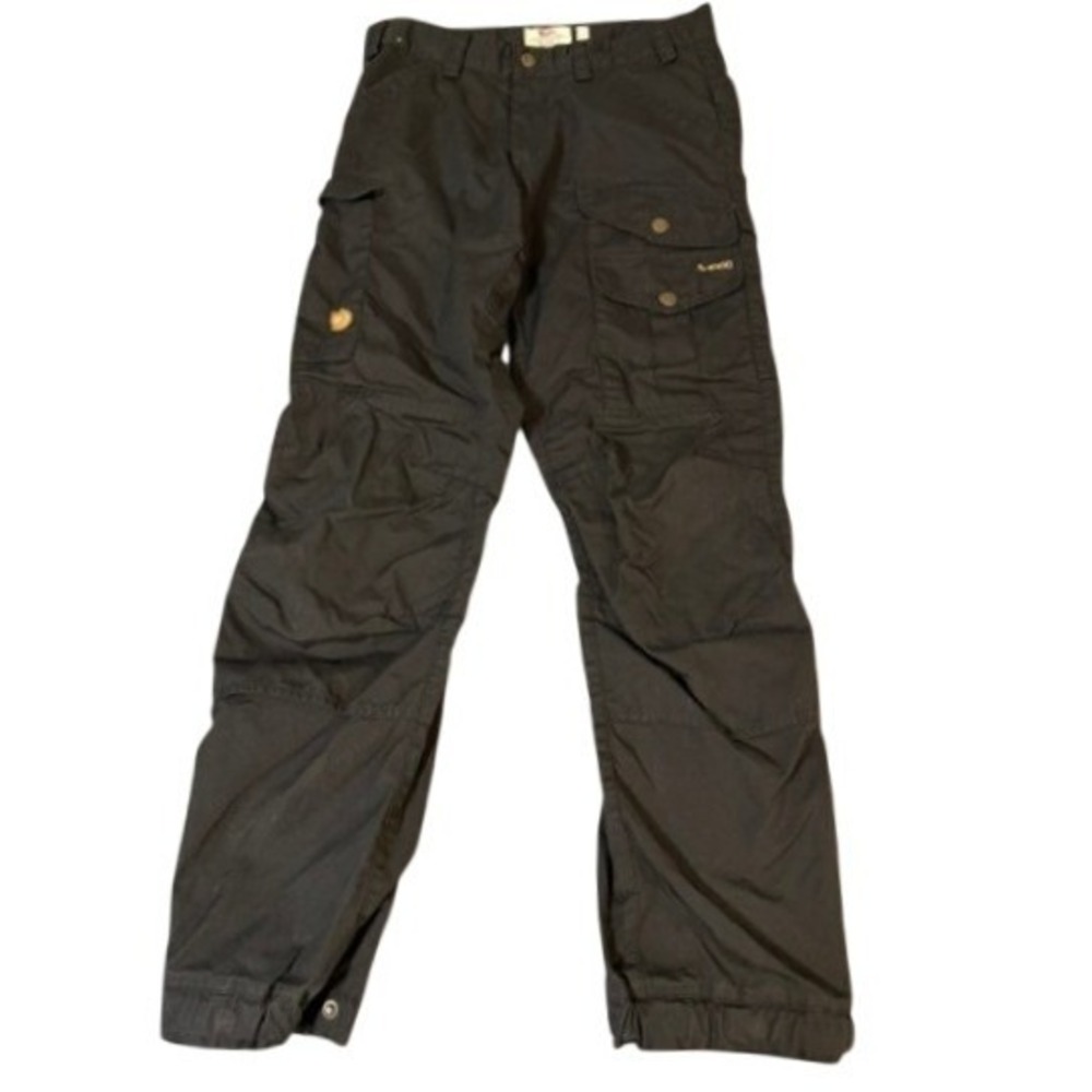 Fjallraven Pants Mens 29 Black Vidda Pro Trousers G-1000 Cargo Hiking Trekking